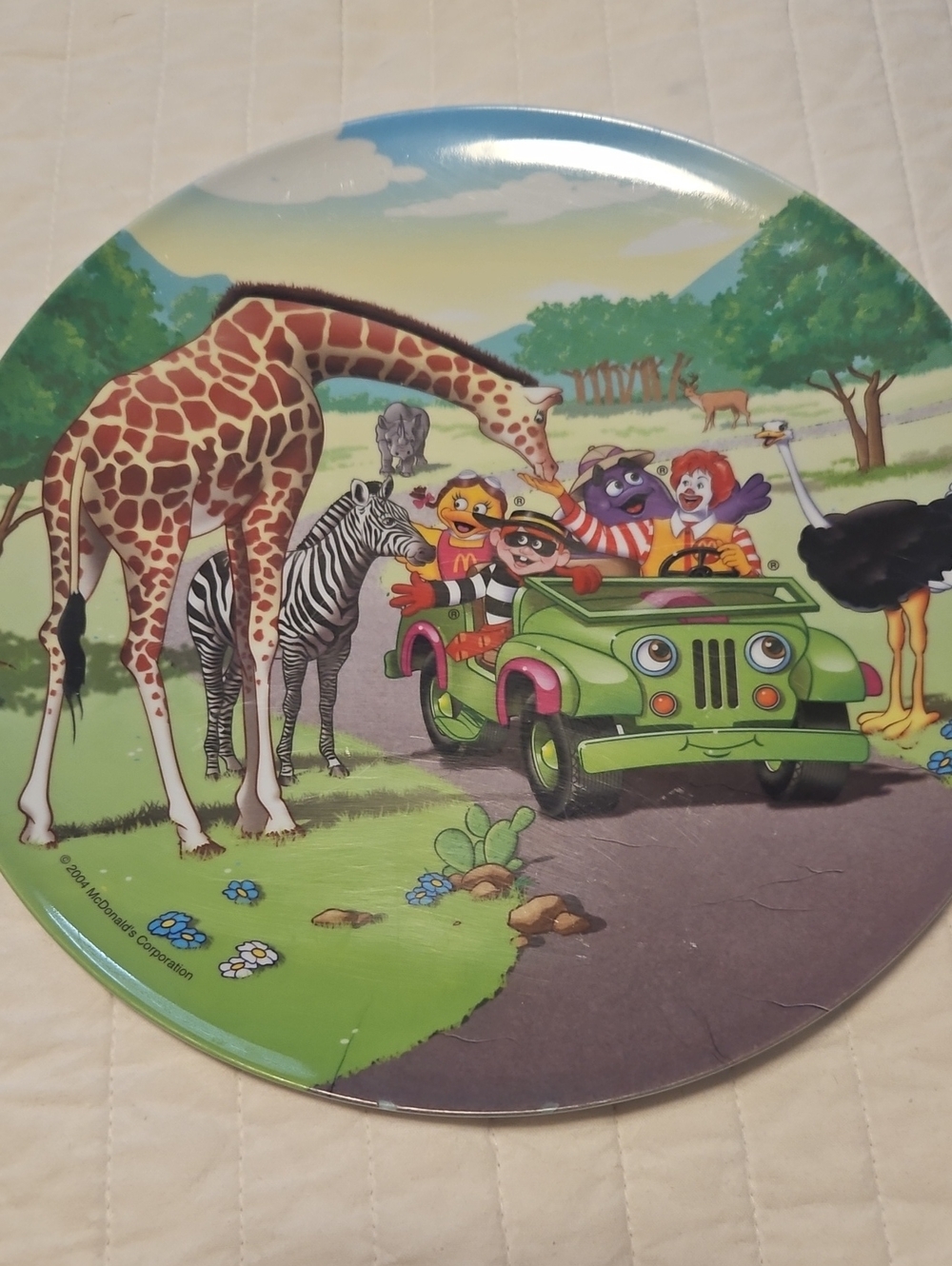 McDonald's Kids Jungle Adventure Plate - Green